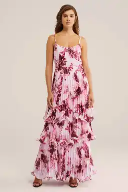Wehkamp WE Fashion maxi jurk roze aanbieding