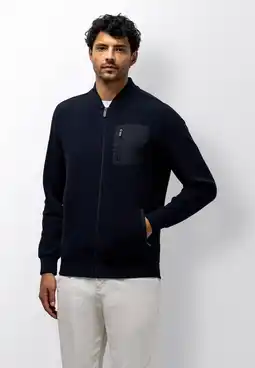 Wehkamp State of Art sweatvest donkerblauw aanbieding