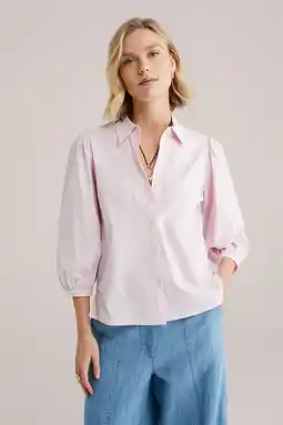 Wehkamp WE Fashion blouse lichtroze aanbieding