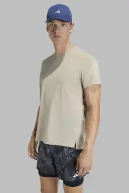 Wehkamp adidas Performance hardloopshirt beige aanbieding
