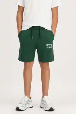 Wehkamp Cars regularwaist sweatshort donkergroen aanbieding