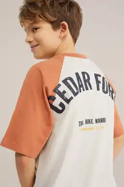 Wehkamp WE Fashion T-shirt met backprint brique aanbieding