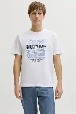 Wehkamp JJ REBEL regular T-shirt wit aanbieding