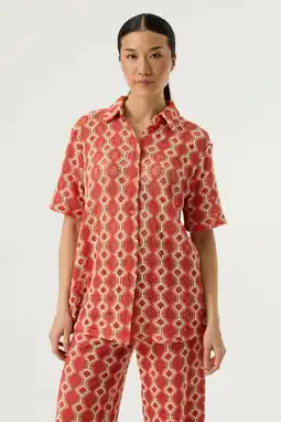 Wehkamp Garcia blouse oranje gehaakt aanbieding