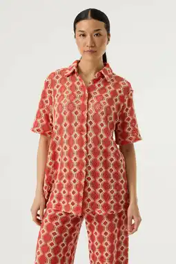 Wehkamp Garcia blouse oranje gehaakt aanbieding