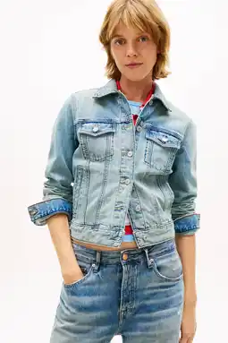Wehkamp Tommy Jeans spijkerjas light blue denim aanbieding