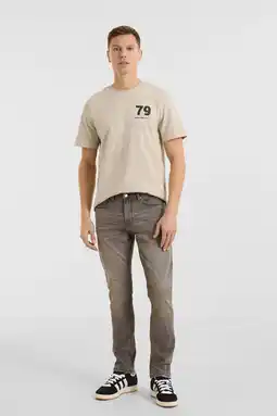 Wehkamp Anytime slim fit jeans lichtgrijs aanbieding
