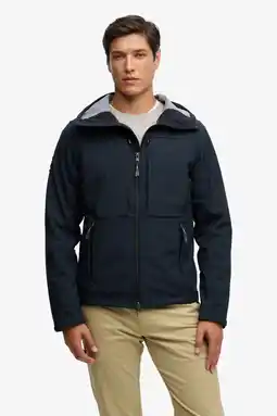 Wehkamp Superdry softshell jas donkerblauw aanbieding