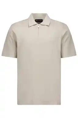 Wehkamp Airforce regular polo fijn gebreid beige aanbieding
