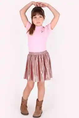 Wehkamp B.Nosy midi jurk met backprint lichtroze aanbieding