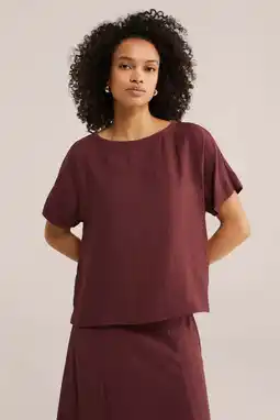 Wehkamp WE Fashion top donkerrood aanbieding