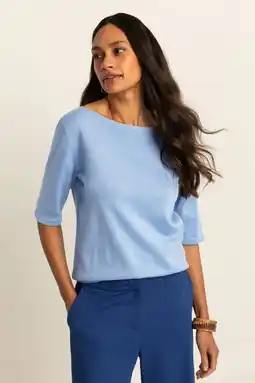 Wehkamp Expresso pullover lichtblauw gebreid aanbieding