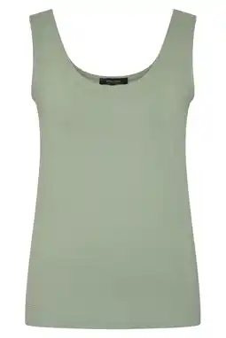 Wehkamp CLAUDIA BY CLAUDIA STRÄTER tanktop groen fijn gebreid aanbieding