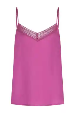Wehkamp Expresso singlet met kant fuchsia aanbieding