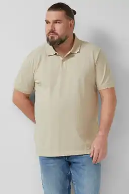 Wehkamp s.Oliver Big Size regular polo Plus Size beige aanbieding