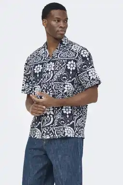 Wehkamp ONLY & SONS regular casual overhemd donkerblauw aanbieding