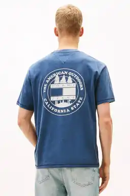 Wehkamp Tommy Jeans oversized T-shirt met backprint donkerblauw aanbieding