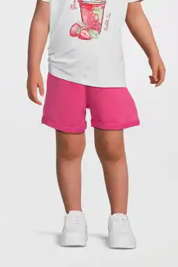 Wehkamp NAME IT KIDS sweatshort fuchsia aanbieding