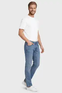 Wehkamp Anytime slim fit jeans gewassen blauw aanbieding
