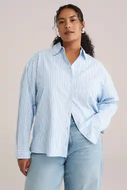 Wehkamp WE Fashion Curve gestreepte blouse aanbieding