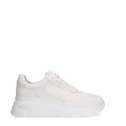 Wehkamp Manfield leren sneakers wit aanbieding