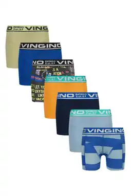 Wehkamp Vingino boxershort - oranje/multicolor (set van 7) aanbieding