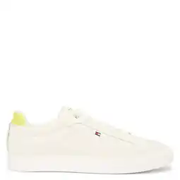 Wehkamp Tommy Hilfiger leren sneakers ecru aanbieding