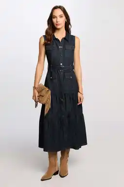 Wehkamp Morgan blousejurk dark blue denim aanbieding