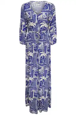 Wehkamp JDY maxi jurk blauw aanbieding
