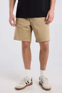 Wehkamp America Today regular chino short lichtbruin aanbieding