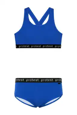 Wehkamp Protest crop bikini PRTBEAU JR kobaltblauw aanbieding