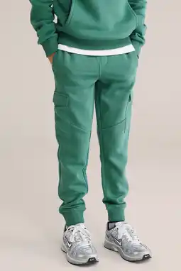 Wehkamp WE Fashion Blue Ridge Slim cargo broek groen aanbieding
