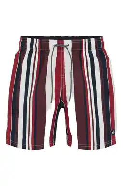 Wehkamp WE Fashion zwemshort rood/wit/zwart aanbieding