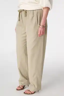 Wehkamp MS Mode slim regularwaist cargobroek lichtgroen aanbieding