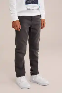 Wehkamp WE Fashion Blue Ridge regular fit jeans grey denim aanbieding