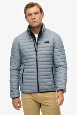 Wehkamp Superdry zomerjas lichtblauw aanbieding