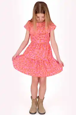 Wehkamp B.Nosy zomerjurk met panterprint roze aanbieding