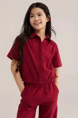 Wehkamp WE Fashion blouse donkerrood aanbieding