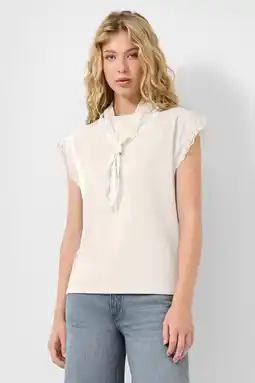 Wehkamp QS top ecru aanbieding
