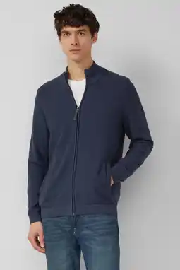 Wehkamp s.Oliver gebreid vest donkerblauw aanbieding