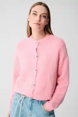 Wehkamp Shoeby gebreid vest roze aanbieding