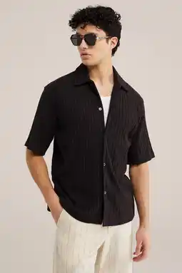 Wehkamp WE Fashion relaxed casual overhemd gebreid zwart aanbieding
