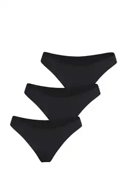 Wehkamp Björn Borg seamless slip (set van 3) zwart aanbieding