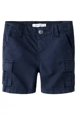 Wehkamp NAME IT MINI straight cargo short donkerblauw aanbieding