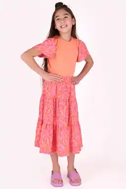 Wehkamp B.Nosy maxi rok met panterprint roze aanbieding