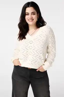 Wehkamp MS Mode pullover ecru broderie aanbieding