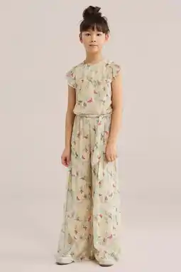 Wehkamp WE Fashion Straight jumpsuit ecru aanbieding