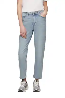 Wehkamp QS cropped slim fit jeans light blue aanbieding