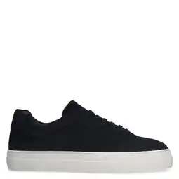 Wehkamp Manfield suède sneakers donkerblauw aanbieding