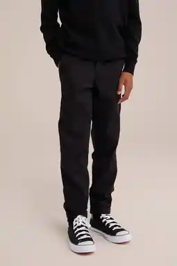 Wehkamp WE Fashion slim fit broek zwart aanbieding